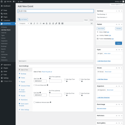 Page screenshot: EventPrime → Add New Event