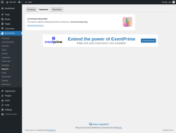 Page screenshot: EventPrime → Reports → Payments