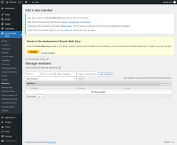 Page screenshot: Events Made Easy  → Members