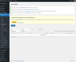 Page screenshot: Events Made Easy  → Custom Fields