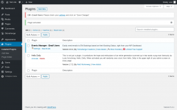 Page screenshot: Plugins &lsaquo; Test site &mdash; WordPress