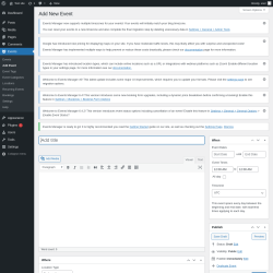 Page screenshot: Events &rarr; Add Event
