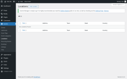 Page screenshot: Events &rarr; Locations