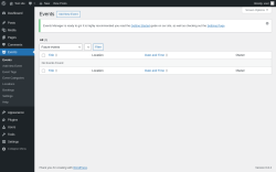 Page screenshot: Events