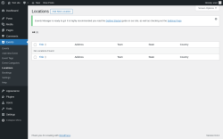 Page screenshot: Events → Locations