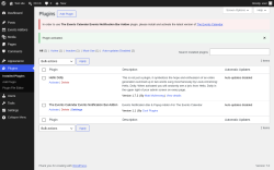 Page screenshot: Plugins &lsaquo; Test site &mdash; WordPress