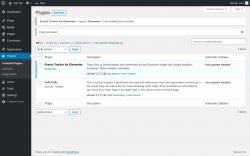 Page screenshot: Plugins &lsaquo; Test site &mdash; WordPress