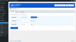 Page screenshot: Everest Backup → Settings