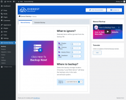 Page screenshot: Everest Backup