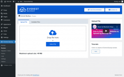 Page screenshot: Everest Backup → Restore