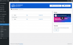 Page screenshot: Everest Backup → History