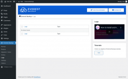 Page screenshot: Everest Backup → Logs