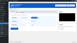 Page screenshot: Everest Backup → Settings