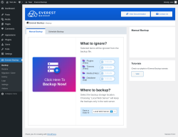 Page screenshot: Everest Backup