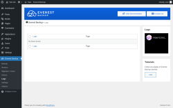 Page screenshot: Everest Backup → Logs