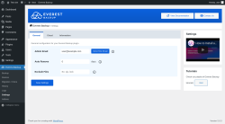 Page screenshot: Everest Backup → Settings