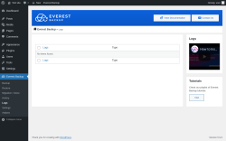 Page screenshot: Everest Backup → Logs