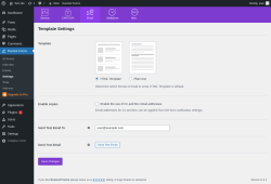 Page screenshot: Everest Forms &rarr; Settings &rarr; Email