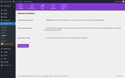 Page screenshot: Everest Forms &rarr; Settings &rarr; Misc