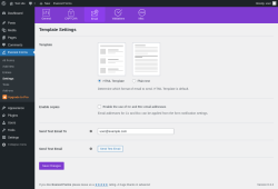Page screenshot: Everest Forms &rarr; Settings &rarr; Email