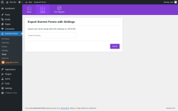 Page screenshot: Everest Forms &rarr; Tools &rarr; Export