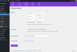 Page screenshot: Everest Forms &rarr; Settings &rarr; Email