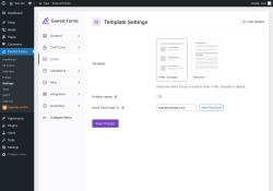 Page screenshot: Everest Forms &rarr; Settings &rarr; 
									
								
  

									
									
										
									Email										
										
											
										
									
								