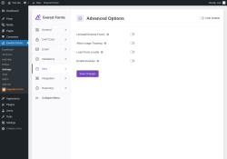 Page screenshot: Everest Forms &rarr; Settings &rarr; 
									
								
  
  

									
									
										
									Misc										
										
											
										
									
								