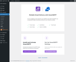 Page screenshot: Everest Forms → SMTP