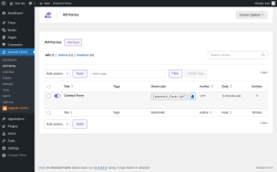 Page screenshot: Everest Forms → All Forms