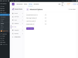 Page screenshot: Everest Forms &rarr; Settings &rarr; 
									
								
  
  

									
									
										
									Misc										
										
											
										
									
								