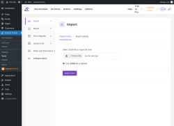 Page screenshot: Everest Forms &rarr; Tools