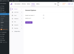 Page screenshot: Everest Forms &rarr; Settings