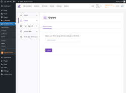 Page screenshot: Everest Forms &rarr; Tools &rarr; 
							
								
  
  

							
							
								
									Export								
								
									
								
							
						