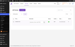 Page screenshot: Everest Forms &rarr; All Forms