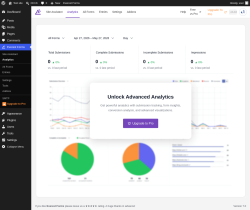 Page screenshot: Everest Forms &rarr; Analytics