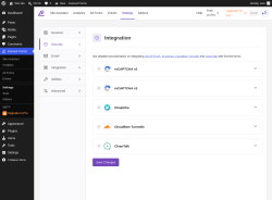 Page screenshot: Everest Forms &rarr; Settings &rarr; 
										
																					
										
											Security
											
												
											
										
									