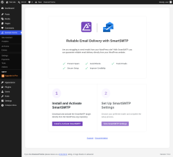 Page screenshot: Everest Forms &rarr; SMTP