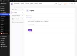 Page screenshot: Everest Forms &rarr; Tools &rarr; 
							
								
  
  

							
							
								
									Export								
								
									
								
							
						