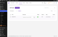 Page screenshot: Everest Forms &rarr; All Forms