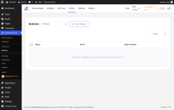 Page screenshot: Everest Forms &rarr; Entries