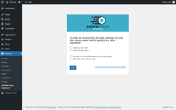 Page screenshot: Settings &rarr; EWWW Image Optimizer