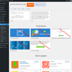 Page screenshot: Read More → Add New Type → Inline
