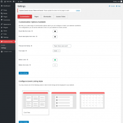 Page screenshot: Explara Events &rarr; Settings