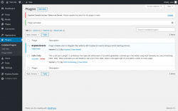 Page screenshot: Plugins &lsaquo; Test site &mdash; WordPress