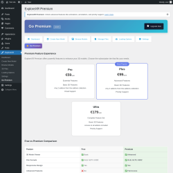 Page screenshot: ExploreXR &rarr; Go Premium