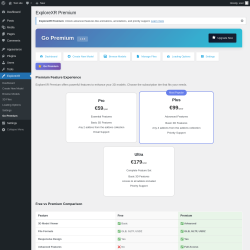 Page screenshot: ExploreXR &rarr; Go Premium
