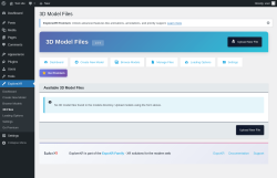 Page screenshot: ExploreXR &rarr; 3D Files