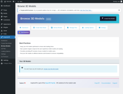 Page screenshot: ExploreXR &rarr; Browse Models