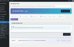 Page screenshot: ExploreXR &rarr; 3D Files